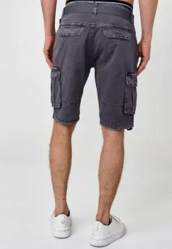 INDICODE JEANS BLIXT - Short - Iron -INDICODE JEANS Boutique b035268e852e4f38a2e68585dc4d7af6