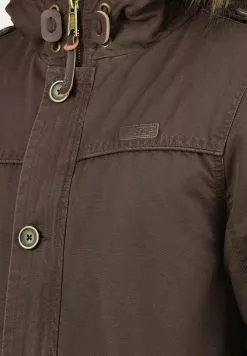 INDICODE JEANS IDPULSOOR - Veste D'hiver - Dark Brown -INDICODE JEANS Boutique b043aa46e2df40218427979f25a9a4e4