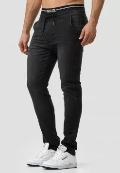 INDICODE JEANS ALBAN - Jegging - Black -INDICODE JEANS Boutique b07ca0c80b58401d84b444410f403ad6