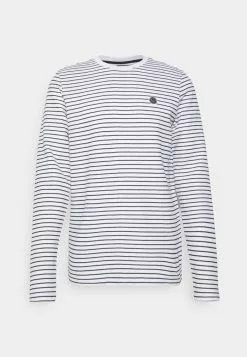 INDICODE JEANS AYRTON - T-shirt à Manches Longues - Offwhite