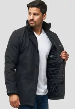 INDICODE JEANS MÄNTEL BRITTANY - Veste Mi-saison - Anthracite