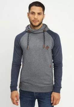 INDICODE JEANS DYOTT - Sweat à Capuche - Navy Mix