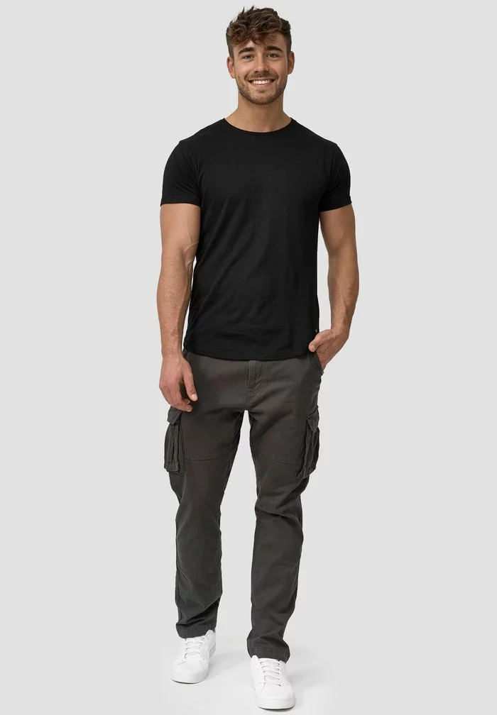 INDICODE JEANS MATHEN - Pantalon Cargo - Raven 2 INDICODE JEANS MATHEN - Pantalon Cargo - Raven – Image 2