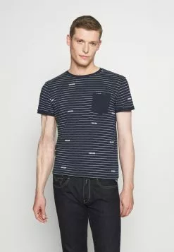 INDICODE JEANS ECKLEY - T-shirt Imprimé - Navy