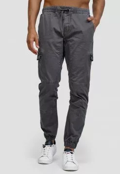 INDICODE JEANS Pantalon Cargo - Pewter