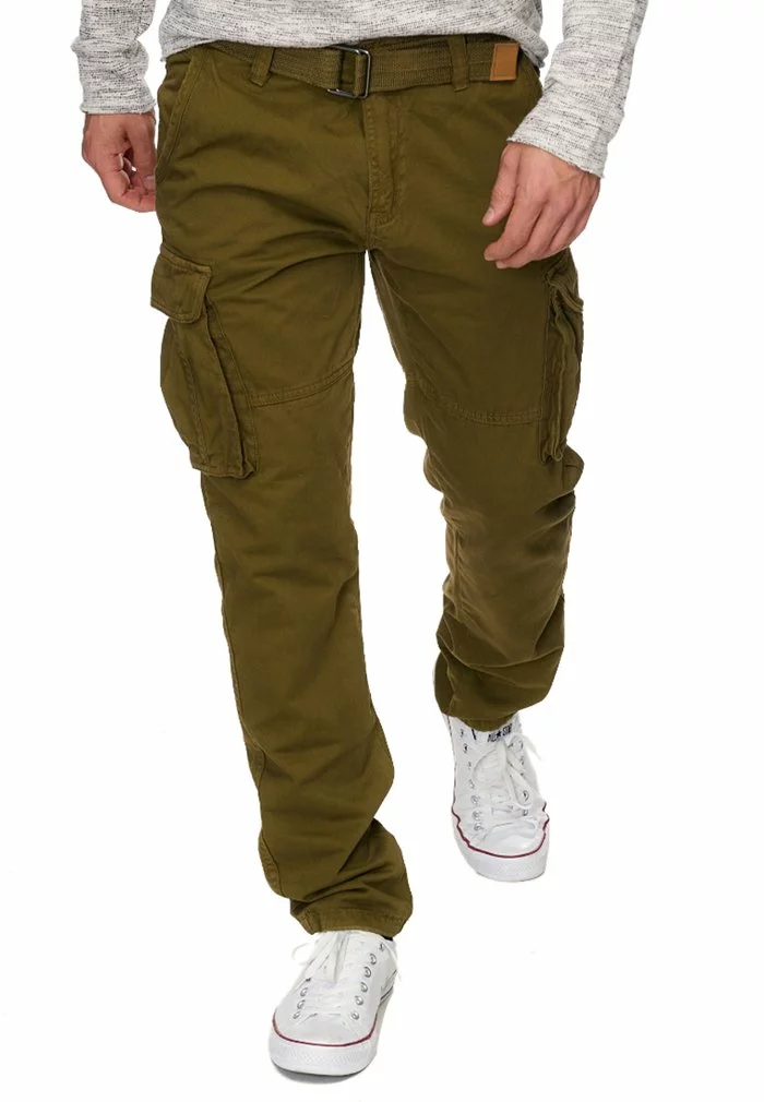 INDICODE JEANS WILLIAM - Pantalon Cargo - Green 2 INDICODE JEANS WILLIAM - Pantalon Cargo - Green – Image 2