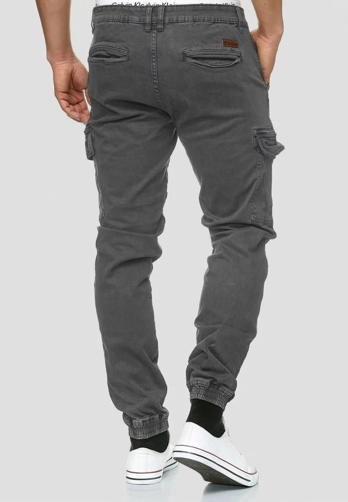 INDICODE JEANS AUGUST - Pantalon Cargo - Raven 3 INDICODE JEANS AUGUST - Pantalon Cargo - Raven â Image 3