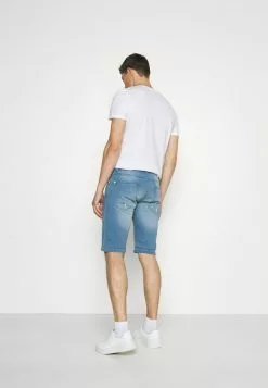 INDICODE JEANS COMMERCIAL KEN HOLES - Short En Jean - Blue Wash -INDICODE JEANS Boutique b5105ec863c343c688c4ad7e1619ac38