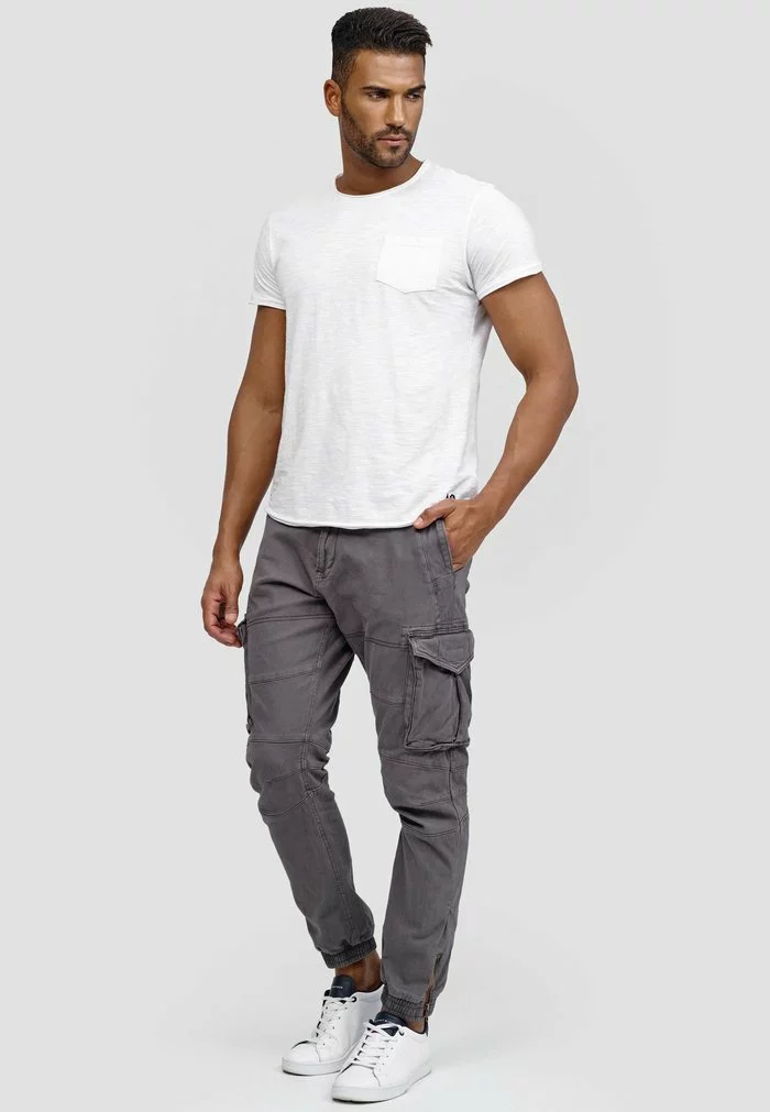 INDICODE JEANS HAWKINS - Pantalon Cargo - Dk Grey 2 INDICODE JEANS HAWKINS - Pantalon Cargo - Dk Grey – Image 2