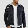 INDICODE JEANS BEARD - Veste En Jean - Black
