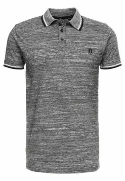 INDICODE JEANS CONLEY - Polo - Black -INDICODE JEANS Boutique b6333e5fad8a4467a093a2b10b381bd3