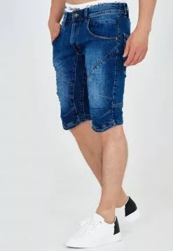 INDICODE JEANS LEON - Short En Jean - Medium Indigo -INDICODE JEANS Boutique b66374ded6a54342a2dfbe01ce864538
