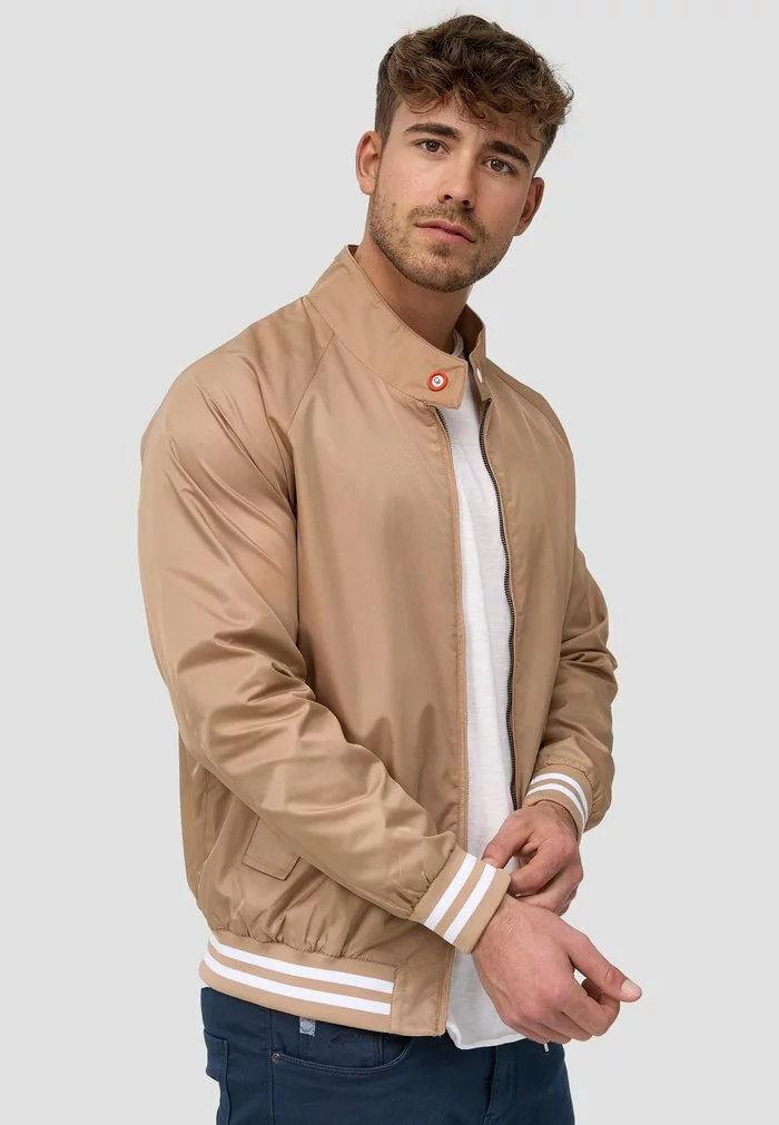 INDICODE JEANS AYSER - Blouson Bomber - Beige 4 INDICODE JEANS AYSER - Blouson Bomber - Beige – Image 4