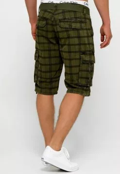 INDICODE JEANS BLIXT - Short - Army Check 8 INDICODE JEANS BLIXT - Short - Army Check -INDICODE JEANS Boutique b67afd5c65544a4fb621159aa8ba9d3a