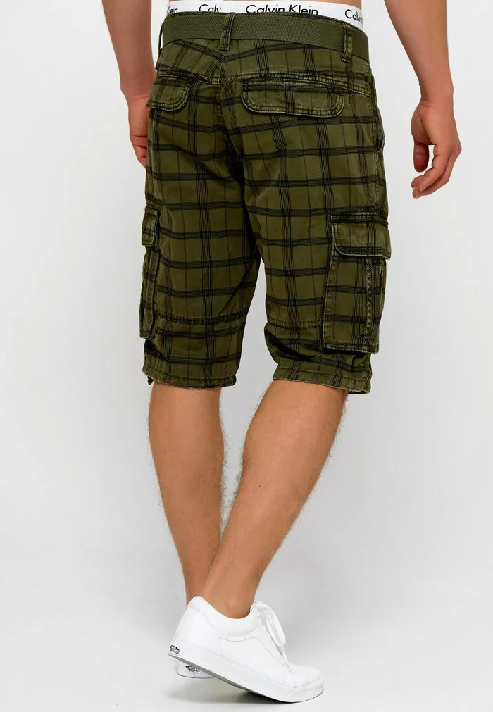 INDICODE JEANS BLIXT - Short - Army Check 3 INDICODE JEANS BLIXT - Short - Army Check – Image 3