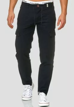 INDICODE JEANS Pantalon Cargo - Navy