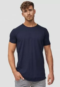 INDICODE JEANS WILBUR - T-shirt Imprimé - Dark Blue