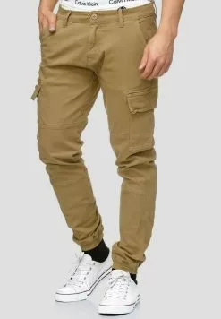 INDICODE JEANS AUGUST - Pantalon Cargo - Camel
