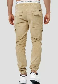 INDICODE JEANS Walker - Pantalon Cargo - Beige -INDICODE JEANS Boutique b741ece57b5c4b7fbcddd761bd1f8c94