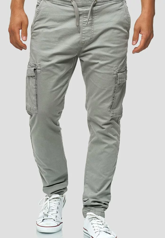 INDICODE JEANS BROADWICK - Pantalon Cargo - Gray 1 INDICODE JEANS BROADWICK - Pantalon Cargo - Gray