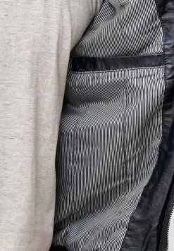 INDICODE JEANS INCO - Veste En Similicuir - Navy -INDICODE JEANS Boutique b84a9e9584ed4821b5bbe0cd64fa8348