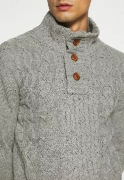 INDICODE JEANS RICH - Pullover - Light Grey Melange -INDICODE JEANS Boutique b94c4a24d8214002887ea3ba4635d6a1