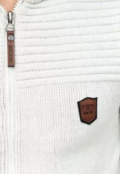 INDICODE JEANS Sweat à Capuche Zippé - Off-white -INDICODE JEANS Boutique ba02ef2d176b4f8687f7912c05c3726f