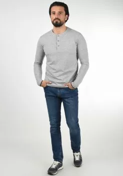 INDICODE JEANS IDGIFFORD - T-shirt à Manches Longues - Light Grey -INDICODE JEANS Boutique ba6d8d4fa81540eeb8749f3faac78c40