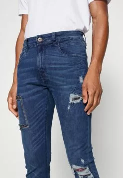 INDICODE JEANS SAVAGE - Jeans Skinny - Rub Bleach