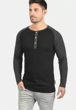 INDICODE JEANS IDWINSTON - T-shirt à Manches Longues - Metallic Black