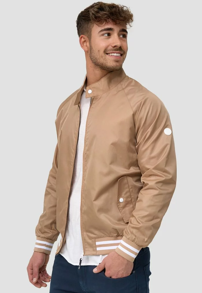 INDICODE JEANS AYSER - Blouson Bomber - Beige 3 INDICODE JEANS AYSER - Blouson Bomber - Beige – Image 3