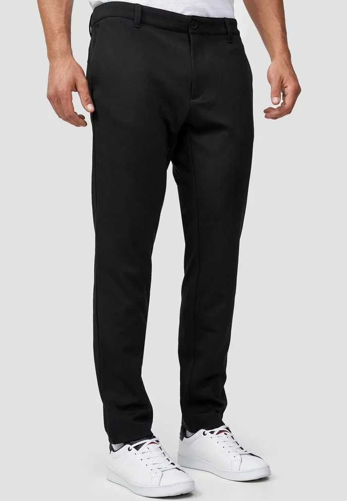 INDICODE JEANS Chino - Black 4 INDICODE JEANS Chino - Black – Image 4