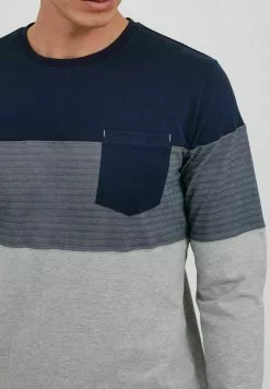 INDICODE JEANS IDAMADEO - T-shirt à Manches Longues - Navy -INDICODE JEANS Boutique bd3db6c4c3e644689bff78c43139e004