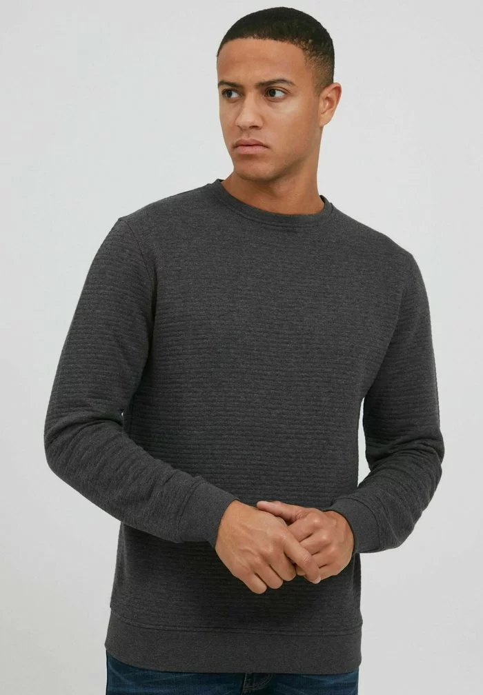 INDICODE JEANS IDBRONN - Sweatshirt - Charcoal Mix 1 INDICODE JEANS IDBRONN - Sweatshirt - Charcoal Mix
