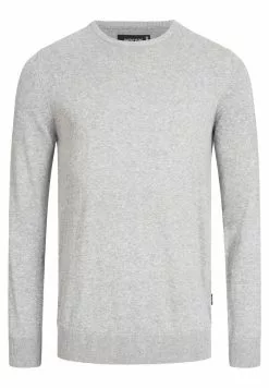 INDICODE JEANS Sweatshirt - Light Grey Mix -INDICODE JEANS Boutique bda9ab454de94e24ba9c895436851456