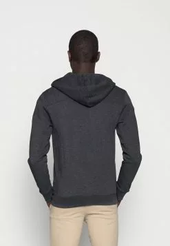 INDICODE JEANS QUINBY - Sweat à Capuche Zippé - Charcoal Mix -INDICODE JEANS Boutique bdde70980dd44e32af330feb143ffc55