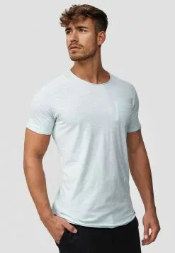 INDICODE JEANS WILBUR - T-shirt Imprimé - Light Blue -INDICODE JEANS Boutique be6b03f076de44d0aeafd4dceb835598