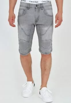 INDICODE JEANS LEON - Short En Jean - Lt Grey