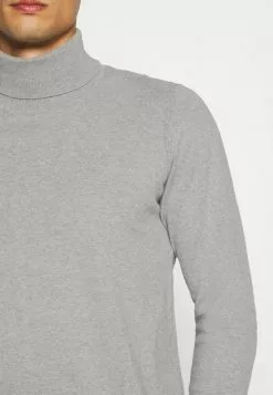 INDICODE JEANS BURNS - Pullover - Mottled Light Grey -INDICODE JEANS Boutique c0aef5874e9e4fc18a28332ddb860f04