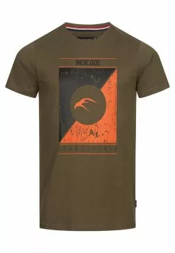 INDICODE JEANS LEONARDO - T-shirt Imprimé - Army