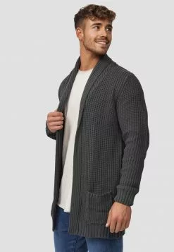 INDICODE JEANS ANAHEIM - Gilet - Dk Grey -INDICODE JEANS Boutique c274829bedd640bca701c153511c52eb