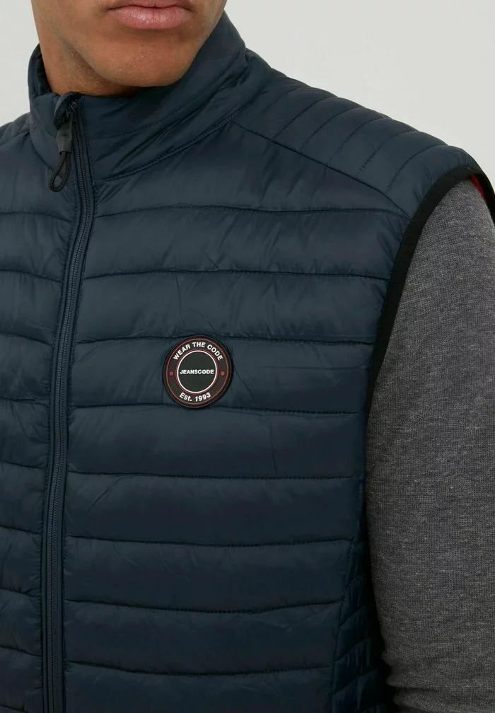 INDICODE JEANS IDDAVIDE - Veste Sans Manches - Navy 4 INDICODE JEANS IDDAVIDE - Veste Sans Manches - Navy – Image 4