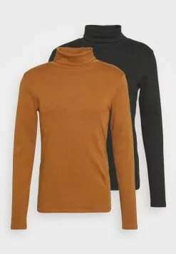 INDICODE JEANS ACOSTEEN ROLLI 2 PACK - T-shirt à Manches Longues - Rubber/black -INDICODE JEANS Boutique c3826d2e7397477e934857d7444974de