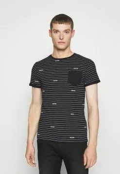 INDICODE JEANS ECKLEY - T-shirt Imprimé - Black