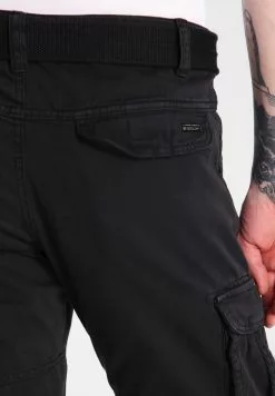 INDICODE JEANS WILLIAM - Pantalon Cargo - Black -INDICODE JEANS Boutique c44e516b610d40f7a40b7796d7d9534a