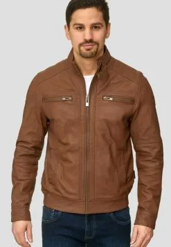 INDICODE JEANS GERMO - Veste En Cuir - Camel