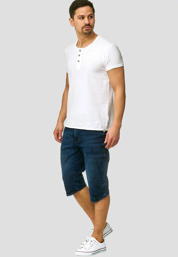 INDICODE JEANS Short En Jean - Blue Denim 2 INDICODE JEANS Short En Jean - Blue Denim – Image 2