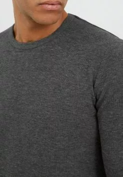 INDICODE JEANS IDAMBROSIUS - T-shirt à Manches Longues - Charcoal Mix -INDICODE JEANS Boutique c68376df674145e4adeeee3adb1c8fb4