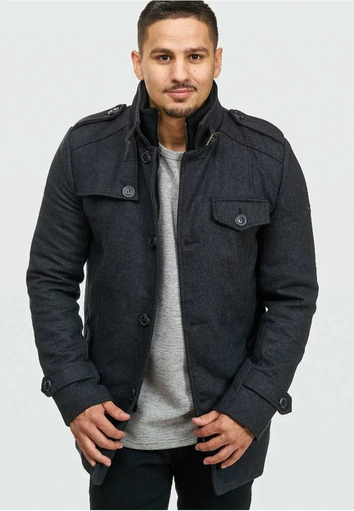 INDICODE JEANS BRANDAN - Manteau Court - Anthracite 4 INDICODE JEANS BRANDAN - Manteau Court - Anthracite – Image 4