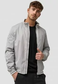 INDICODE JEANS EDI - Blouson Bomber - Lt Grey